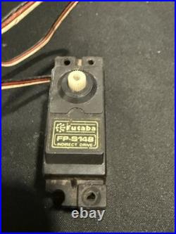 Vintage RC Model Airplane Nitro Parts Lot OS Max Engine ABC Panel Futaba Servo
