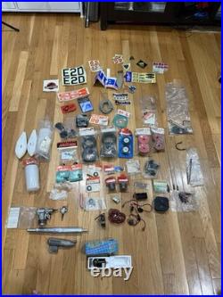Vintage RC Model Airplane Nitro Parts Lot OS Max Engine ABC Panel Futaba Servo