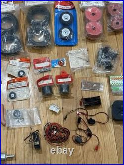 Vintage RC Model Airplane Nitro Parts Lot OS Max Engine ABC Panel Futaba Servo