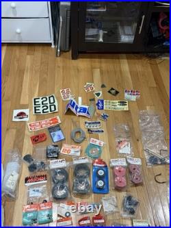 Vintage RC Model Airplane Nitro Parts Lot OS Max Engine ABC Panel Futaba Servo