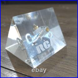 Vintage RCA Acrylic Early Mechanical Parts in Lucite Paperweight