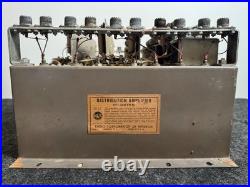 Vintage RCA MI-26155 10 Tube Distribution Amp As-Is for Parts/Repair