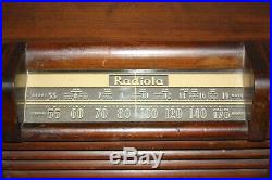 Vintage RCA Model 515 Radiola Wood Case Tube Type Radio Parts or Repair