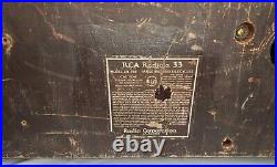 Vintage -RCA Radiola-33 -Model AR-784 Metal Case, Tube Radio Parts or Repair