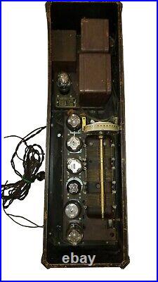Vintage RCA Radiola Model 33 Radio in Metal Case Parts or Repair