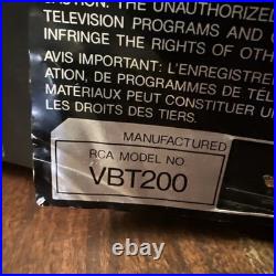 Vintage RCA SelectaVision VBT200 VCR VHS Player Recorder For Parts Or Repair