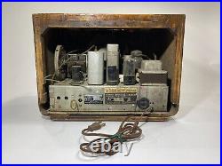 Vintage RCA Victor A-20 Globe Trotter Tube Radio Rare FOR PARTS/REPAIR