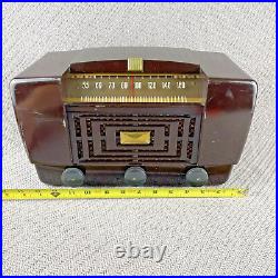 Vintage RCA Victor Bakelite Radio Model 66X11 For Parts Not Tested