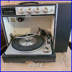 Vintage RCA Victor Record Player Portable MODEL 4VC82 For Parts or Repair