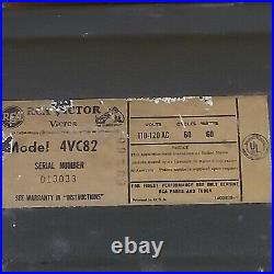 Vintage RCA Victor Record Player Portable MODEL 4VC82 For Parts or Repair