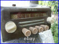Vintage RCA Victor Tube Car Auto Radio Rat Rod Truck Parts Or Restore Antique