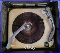 Vintage RCA Victor Victrola 3-Speed Phonograph & Radio Bakelite Parts Or Repair