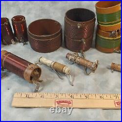 Vintage Radio Coil & Inductor Lot of 14 Large & Small RF Coils Antique Parts