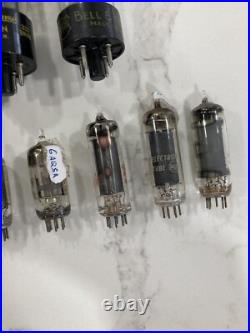 Vintage Radio Lamps Vacuum Tubes Glass Electronic Parts Lot Of 14