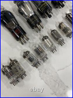 Vintage Radio Lamps Vacuum Tubes Glass Electronic Parts Lot Of 14 Vintage Radio Lamps Vacuum Tubes Glass Electronic Parts Lot Of 14