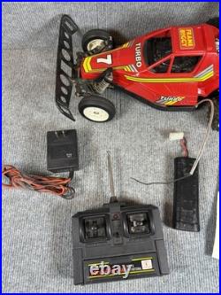 Vintage Radio Shack Red Arrow Frame Buggy 60-4077 RC Car with Box & Remote PARTS