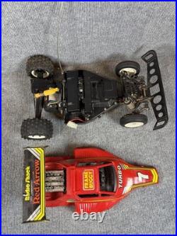 Vintage Radio Shack Red Arrow Frame Buggy 60-4077 RC Car with Box & Remote PARTS
