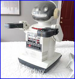Vintage Radio Shack Robbie SR Robot Toy with Cassette and Tray Parts Repair