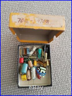 Vintage Radio TV HAM Parts Assorted Zener Transistor Resistor Diode Neon Pot bit