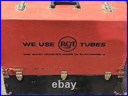Vintage Radio Tube Caddy With Tubes 200+ Tubes