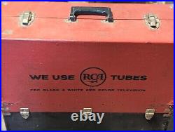 Vintage Radio Tube Caddy With Tubes 200+ Tubes