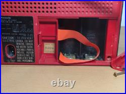 Vintage Rare 70s Panasonic Red RF-888C PSB/FM/AM Radio RF-888 Boombox For Parts