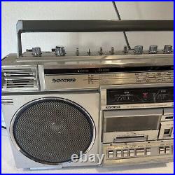 Vintage Rare Sanyo M-X720K Boom Box Radio Works Parts Only