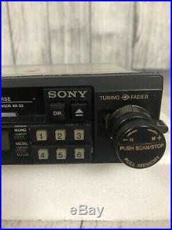 Vintage / Rare Sony XR-33 AM Stereo / FM Stereo Cassette Player Car Radio