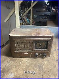 Vintage Rare Superheterodyne GE General Electric HJ612 Tube Radio Wood Parts USA