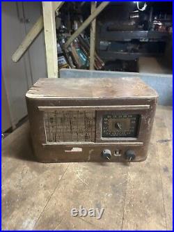 Vintage Rare Superheterodyne GE General Electric HJ612 Tube Radio Wood Parts USA