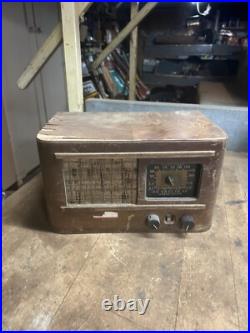 Vintage Rare Superheterodyne GE General Electric HJ612 Tube Radio Wood Parts USA