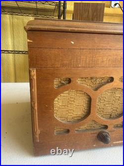 Vintage Rare Zenith 5R60Ux Tube Radio Record Player Untested Parts