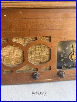 Vintage Rare Zenith 5R60Ux Tube Radio Record Player Untested Parts