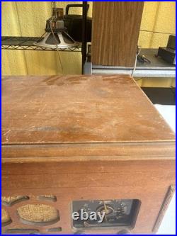 Vintage Rare Zenith 5R60Ux Tube Radio Record Player Untested Parts