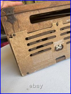 Vintage Rare Zenith 5R60Ux Tube Radio Record Player Untested Parts