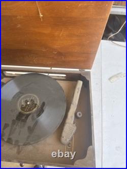 Vintage Rare Zenith 5R60Ux Tube Radio Record Player Untested Parts