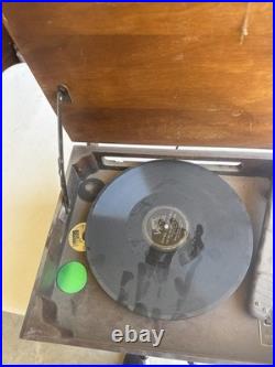 Vintage Rare Zenith 5R60Ux Tube Radio Record Player Untested Parts