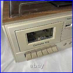 Vintage Realistic Clarinette 106 Record/Cassette Player, Radio, FOR REPAIR/PARTS