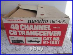 Vintage Realistic Navaho TRC-458 Base Station CB Radio With box Parts/ Repairs