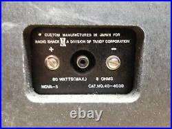 Vintage Realistic Nova 5 Radio Shack Speaker Set 40-4030 Needs Re-Ringed PARTS