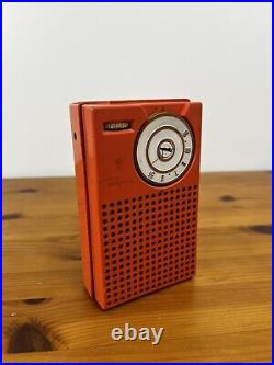 Vintage Regency TR-1 G Transistor Radio 1950s Rare Coral For Parts Only