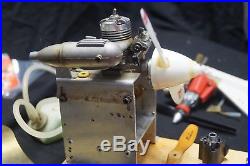 Vintage Remote Control Boat for Repair With Radio 2 Gas Aircraft Engines + PARTS