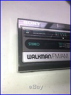 Vintage SONY Walkman WM-F44 For Parts Radio Only 1986 Made in Japan