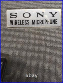 Vintage SONY Wireless Microphone Receiver Model CRR-4B (as/is for parts-repair)