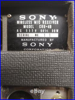 Vintage SONY Wireless Microphone Receiver Model CRR-4B (as/is for parts-repair)