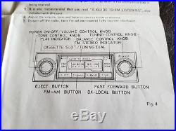 Vintage Sanyo FT 480 InDash Cassette Car Stereo AM/FM Radio New Open Box NOS