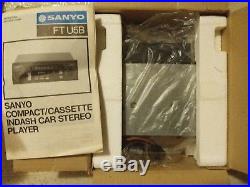 Vintage Sanyo FT U5B In Dash Cassette Car Stereo AM/FM Radio New Open Box NOS