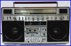 Vintage Sanyo M-X820 Boombox Stereo Radio Cassette Recorder For Parts only