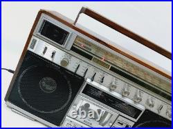 Vintage Sanyo M-X820 Boombox Stereo Radio Cassette Recorder For Parts only