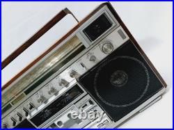 Vintage Sanyo M-X820 Boombox Stereo Radio Cassette Recorder For Parts only